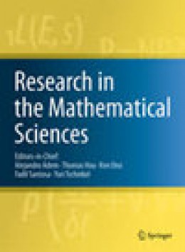 Research In The Mathematical Sciences