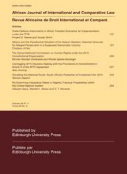 African Journal Of International And Comparative Law