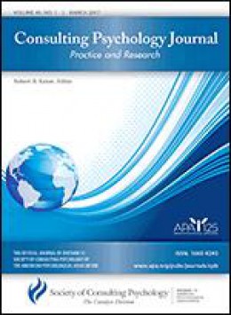 Consulting Psychology Journal-practice And Research