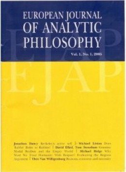 European Journal Of Analytic Philosophy