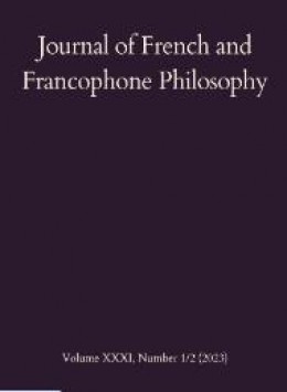 Journal Of French And Francophone Philosophy