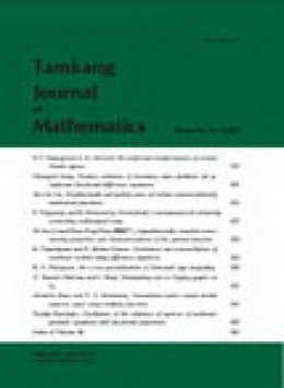 Tamkang Journal Of Mathematics