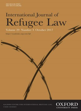 International Journal Of Refugee Law