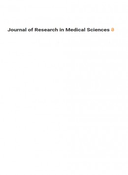 Journal Of Research In Health Sciences