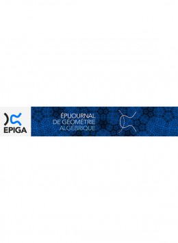Epijournal De Geometrie Algebrique