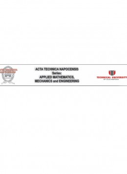 Acta Technica Napocensis Series-applied Mathematics Mechanics And Engineering