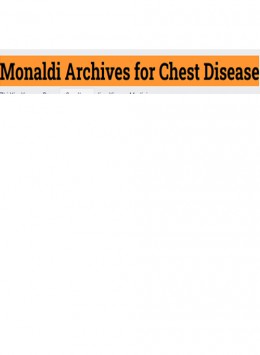 Monaldi Archives For Chest Disease