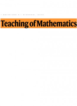 Teaching Of Mathematics